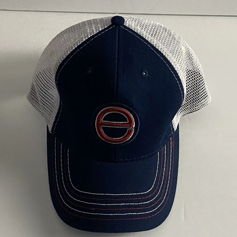THE ELLEN DEGENERES SHOW Mens Blue Trucker Mesh Hat Size Adjustable Logo